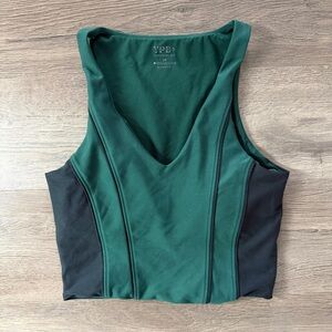 Abercrombie & Fitch YPB Sculptlux Curve Love Corset Slim V-Neck Tank